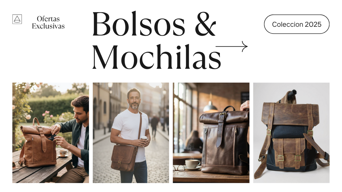 Coleccion, -Bolsos, Morrales,Mochilas, Carteras, Bolsos de Viaje, cuero Natural