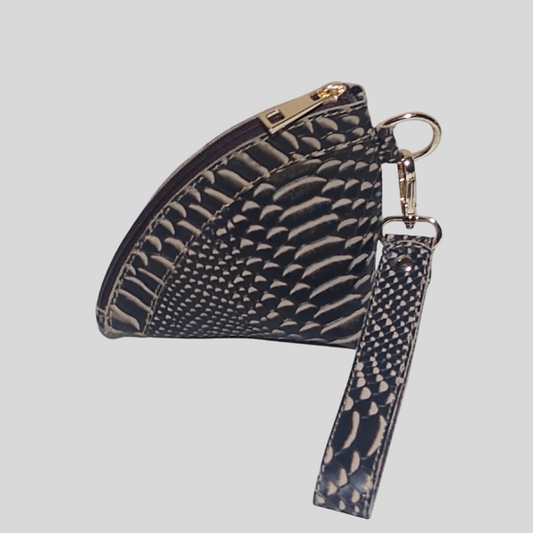 Mini cartera Vermuda cuero natural con correa